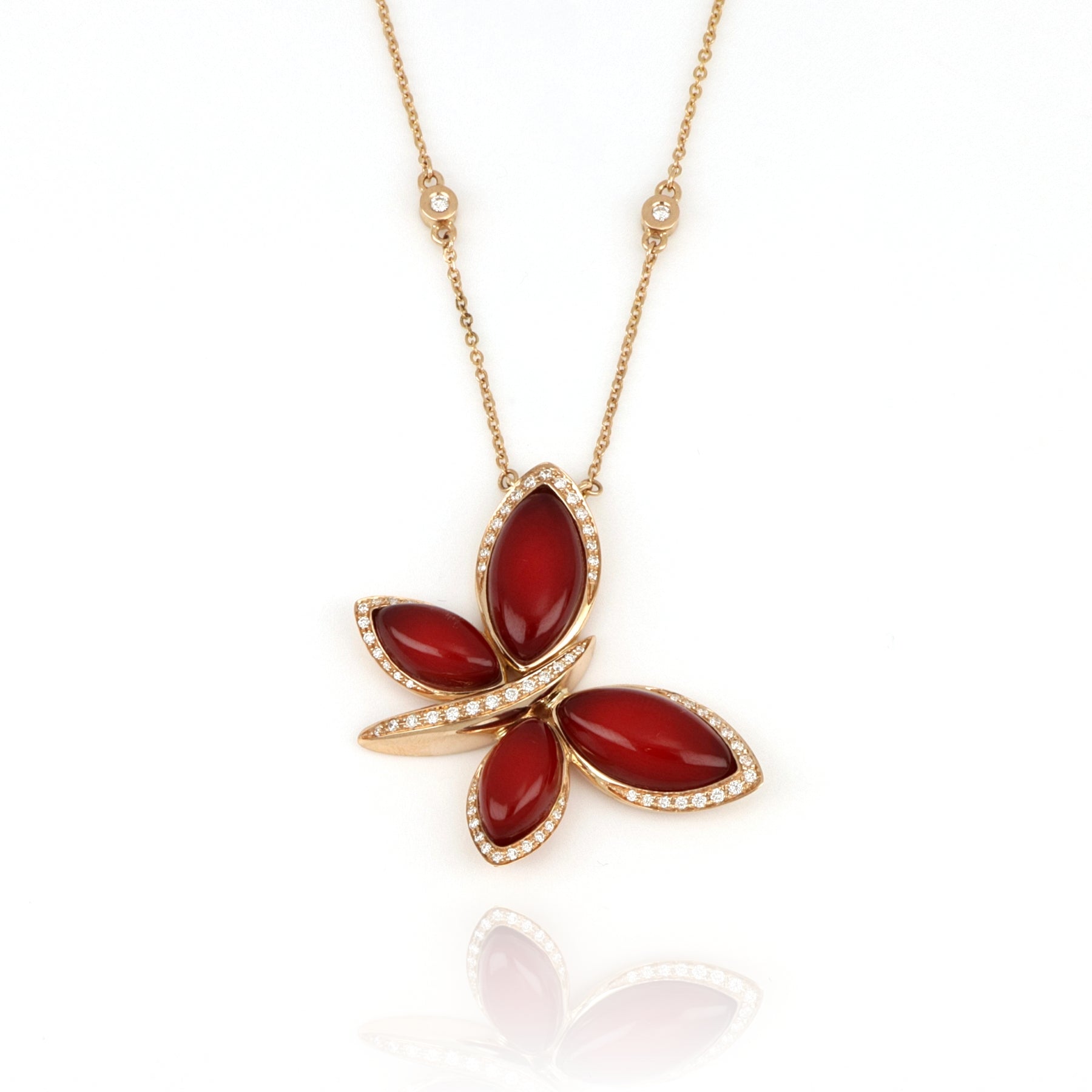 Collana Les Papillons Rossa – Falcinelli Italy